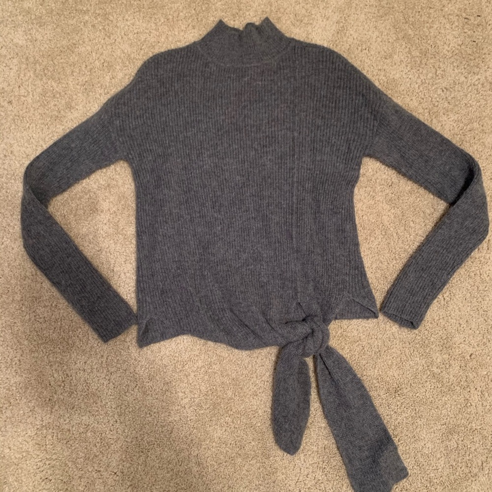 Halogen grey turtleneck sweater